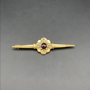 Gold over Silver Amethyst Brooch $75